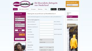 
                            3. Gratis profiel aanmaken | MixedMatches.nl | DatingSite voor blank en ...