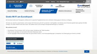 
                            8. Gratis Wi-Fi am EuroAirport
