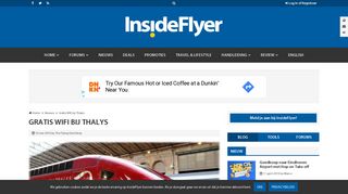 
                            8. Gratis Wifi bij Thalys - InsideFlyer NL