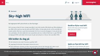 
                            1. Gratis WiFi | Norwegian