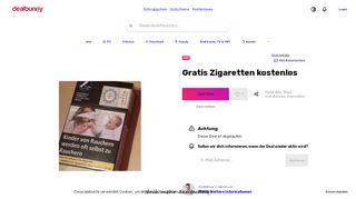 
                            7. Gratis Zigaretten kostenlos - Dealbunny.de