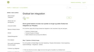 
                            7. Gratisal løn integration – FlexyBox