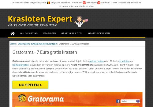 
                            11. Gratorama - 7 Euro gratis krassen | Krasloten Expert