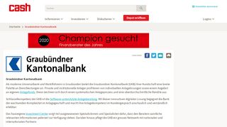 
                            10. Graubündner Kantonalbank - | cash