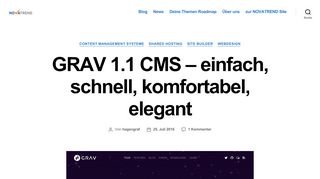 
                            13. GRAV 1.1 CMS – einfach, schnell, komfortabel, elegant ...