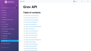 
                            4. Grav System API | Grav Documentation