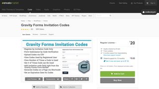 
                            9. Gravity Forms Invitation Codes by leapmarketing | CodeCanyon