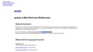 
                            7. graz4u e-Mail Services WebAccess