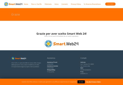 
                            7. Grazie | Smart Web 24
