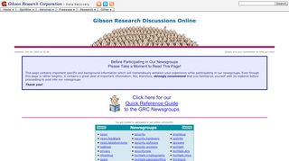 
                            8. GRC | Discussions Online - Gibson Research