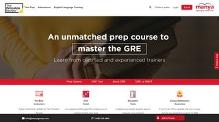
                            4. GRE - Online & Classroom Test Preparation | Manya Group