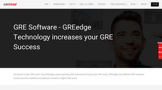 
                            5. GRE Software - GREedge Technology increases your GRE Success ...