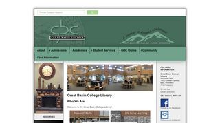 
                            2. Great Basin College: Library - Home