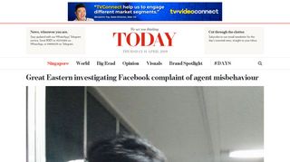 
                            9. Great Eastern investigating Facebook complaint of agent misbehaviour
