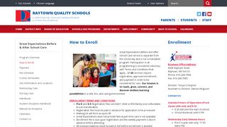 
                            4. Great Expectations Before & After School Care / How to Enroll