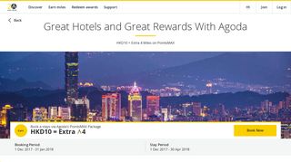
                            3. Great Hotels and Great Rewards With Agoda - Asia Miles