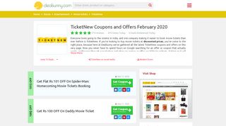 
                            9. Great TicketNew Coupons: Up to 30% + ₹150 OFF - Verified 27 mins ...