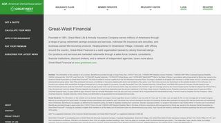 
                            12. Great-West Financial | ADA-Sponsored Insurance Plans – Insurance ...