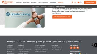 
                            6. Greater Giving Grant Program - Androscoggin Bank