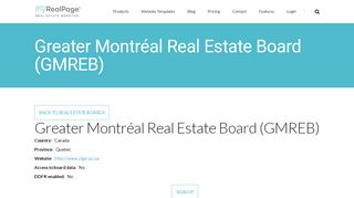 
                            11. Greater Montréal Real Estate Board (GMREB) | myRealPage