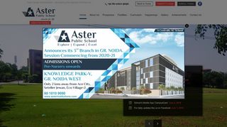 
                            11. Greater Noida - Aster Public School