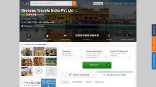 
                            10. Greaves Travels India Pvt Ltd, Jangpura - Journeys Tour & Travels ...