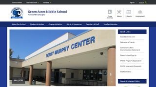 
                            12. Green Acres Middle School / Homepage