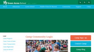 
                            7. Green Acres School: Camp Login