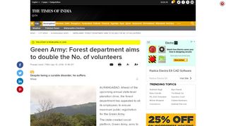 
                            10. Green Army - Times of India