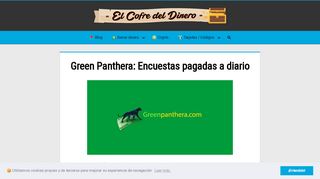 
                            11. Green Panthera: Panel de encuestas que te da 5$ por registrarte