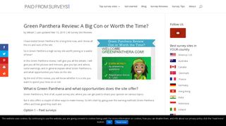 
                            13. Green Panthera Review: A Big Con or Worth the Time?
