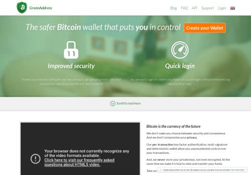 
                            3. GreenAddress Bitcoin Wallet