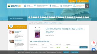 
                            2. GreenOffizin® KnorpelFit® Gelenk-Kapseln - Green Offizin S.r.l. ...