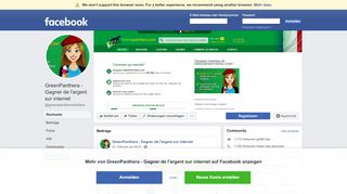 
                            10. GreenPanthera - Gagner de l'argent sur internet - Startseite | Facebook