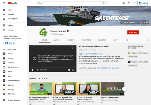 
                            10. Greenpeace UK - YouTube