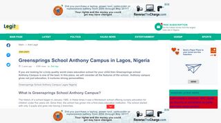 
                            9. Greensprings School Anthony Campus in Lagos, Nigeria ▷ Legit.ng