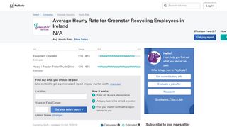 
                            9. Greenstar Recycling Wages, Hourly Wage Rate | PayScale Ireland