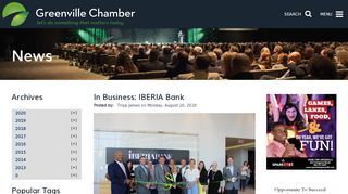 
                            8. Greenville Chamber of Commerce - In Business: IBERIA Bank