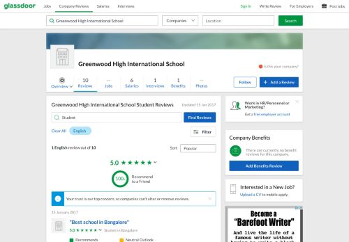 
                            9. Greenwood High International School Student Reviews | Glassdoor.co.in