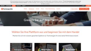 
                            1. Greifen Sie auf Ihre Plattform zu: Desktop, Web und ... - Swissquote