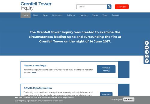 
                            5. Grenfell Tower Inquiry: Homepage