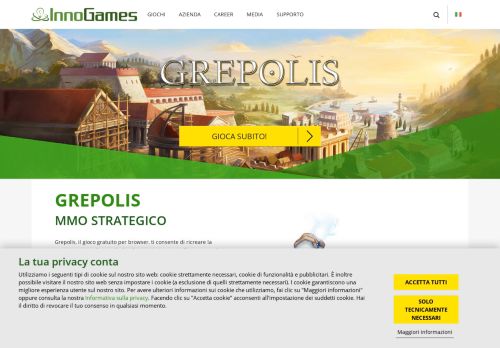 
                            4. Grepolis - Il gioco di strategia ambientato nell'antica Grecia - InnoGames