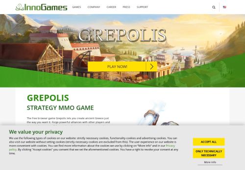 
                            5. Grepolis – Online Strategy Game in ancient Greece. Choose your God!