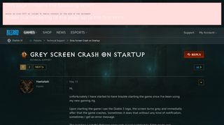 
                            10. Grey Screen Crash on Startup - Diablo III Forums - Blizzard ...