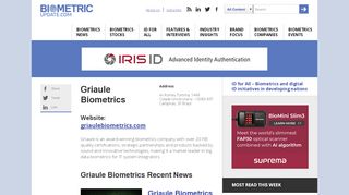 
                            10. Griaule Biometrics | Biometric Update