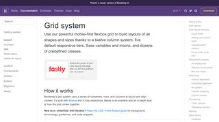 
                            2. Grid system · Bootstrap