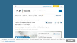 
                            5. Griesche Brandschutz- und Isoliertechnik GmbH ... - FirmenWissen