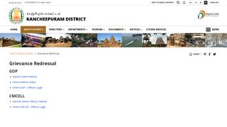 
                            11. Grievance Redressal | Kancheepuram District,Government of ...