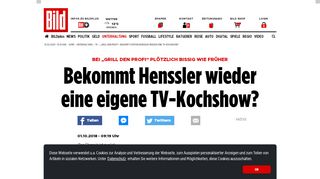 
                            12. „Grill den Profi“: Bekommt Steffen Henssler wieder eine TV-Kochshow ...