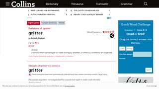 
                            4. Gritter definition and meaning | Collins English Dictionary